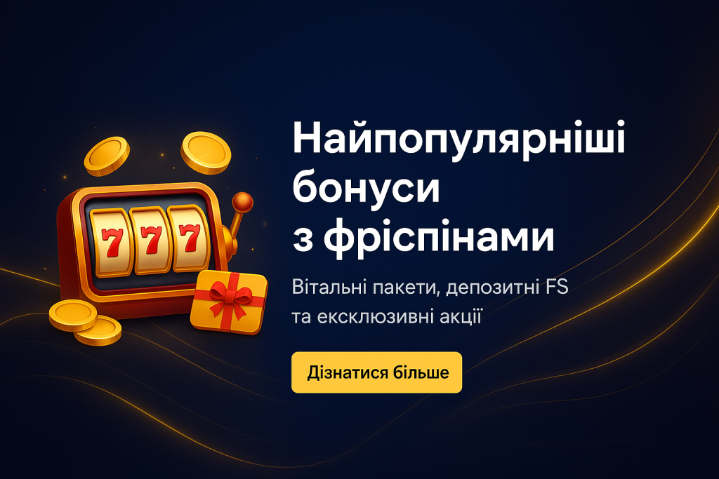 Популярні бонуси з фріспінами